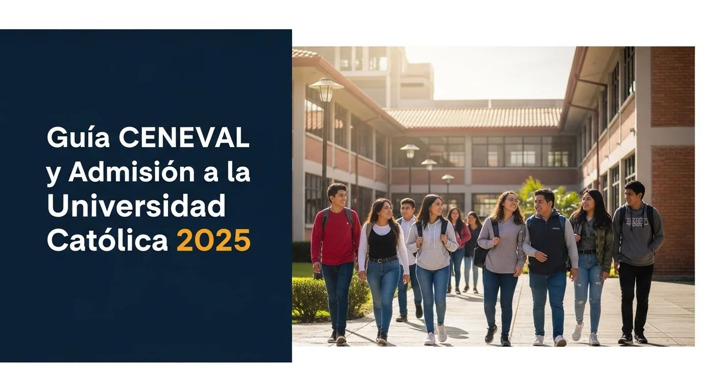 Campus de la Pontificia Universidad Católica del Ecuador con estudiantes caminando, representando el proceso de admisión Catolica.